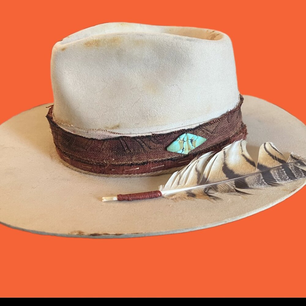 Authentic Trovador Custom Hat with Feather Accent